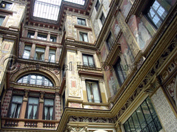 Building decoration on building in Rome